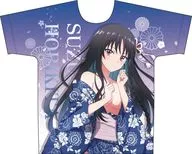 堀北鈴音(和服) 描き下ろし フルグラフィックTシャツ ネイビー Lサイズ 「ようこそ実力至上主義の教室へ」