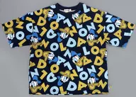 ドナルド・ダック(総柄) Tシャツ ブルー Mサイズ 「ディズニー×Avail」
