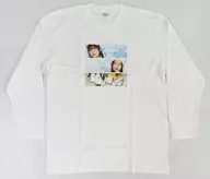 桑原由気＆本渡楓 パリパリフォト長袖Tシャツ ホワイト XLサイズ 「桑原由気と本渡楓のパリパリパーリィ☆」
