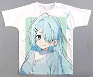 槌永ヒヨリ フルグラフィックTシャツ ホワイト フリーサイズ(XL) 「ブルーアーカイブ POP UP SHOP in ダイバーシティ」