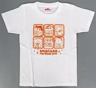 集合 Tシャツ ホワイト 130サイズ 「映画クレヨンしんちゃん 超華麗!灼熱のカスカベダンサーズ」