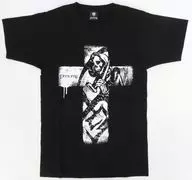 DAMIJAW Tシャツ ブラック Sサイズ 「ダーミー城の吸血悪魔のクリスマス(楽)/DAMIJAW COUNTDOWN 2013-2014 “ゆく年くる年筆おろし4”/ダーミー城の吸血悪魔の新年会(寿)」