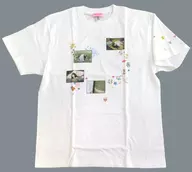 [単品] CENT(セントチヒロ・チッチ) らぶらぶTシャツ ホワイト Lサイズ 「CD らぶあるばむ VICTOR ONLINE STORE限定バンドルセット」 同梱特典