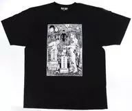 富江 双一 美少年 ギャロン 首吊り気球 描き下ろしイラストTシャツ ブラック XXLサイズ 「伊藤潤二 マニアック」