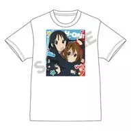 平沢唯＆秋山澪 Tシャツ ホワイト 「けいおん!」