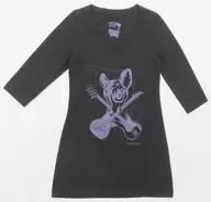 HISASHI(GLAY)プロデュース HISASHI×RISK 七分袖Tワンピ(Tシャツワンピース) ブラック 「HAPPY SWING 15th Anniversary Special Live We Love Happy Swing」