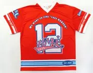 蟹沢萌子(ノットイコールミー(≠ME)) メンバーカラーユニフォームTシャツ レッド フリーサイズ 「≠ME 全国ツアー2025『We want to find “カフェ樂園”』」 完全受注販売限定