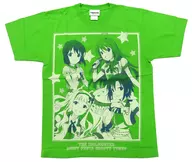 グルーヴィーチューン Tシャツ グリーン Mサイズ 「アイドルマスター シャイニーフェスタ」 バックステージパス プレミアムSHOPサイト限定