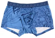 新しいパンツをはいたばかりの正月元旦 ボクサーパンツ ブルー Mサイズ 「ジョジョの奇妙な冒険 第四部 ダイヤモンドは砕けない」
