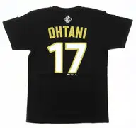 大谷翔平#17(ロサンゼルス・ドジャース) Fanatics 2025 MLB ドジャース ワールドシリーズ優勝記念ネーム＆ナンバーTシャツ ブラック 150サイズ