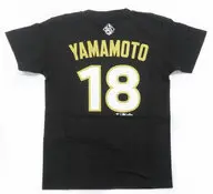 山本由伸#18(ロサンゼルス・ドジャース) Fanatics 2025 MLB ドジャース ワールドシリーズ優勝記念ネーム＆ナンバーTシャツ ブラック 150サイズ