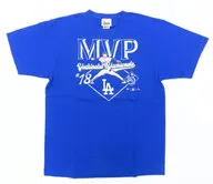 山本由伸#18(ロサンゼルス・ドジャース) Fanatics ドジャース ワールドシリーズ2025 MVP Tシャツ ブルー XLサイズ