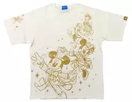 集合(スケッチ風/Everlasting Dreams) Tシャツ クリームイエロー M-Lサイズ 「東京ディズニーリゾート40周年 “ドリームゴーラウンド” グランドフィナーレ」 東京ディズニーリゾート限定