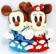 Mickey & minnie (Hand String Ver.) Mickey & minnie Chibizu Pair Plush toy "Disney"