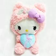Panda Hello Kitty (rosa) 2L Lace Ribbon Heart BIG Peluche "Hello Kitty"