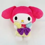 Melody (Dark Pink Hood / Drip Ears) Bath Time Plush toy "My Melody"