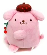 Pudding (Pink) Cherry Ribbon Plush toy "Pomu Pomu Pudding"