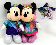 米奇&米妮組合毛絨玩偶徽章東京迪士尼樂園限定