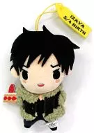 Orihara 臨也 (com um bolo em uma mão) 臨也 de aniversário recheado de aniversário "Dura-La-La-La! x2"