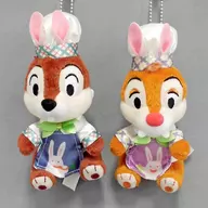 Tip & Dale (ヒッピティ Ho Piti Spring Time) Plush toy Badge Set "Disney Easter 2016" limited to Tokyo Disneyland