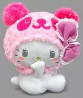 熊猫hello kitty(粉色)可爱蝴蝶结奢华BIG毛绒玩偶