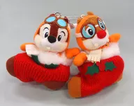 チップ＆デール ぬいぐるみバッジセット 「クリスマス・ファンタジー2007」 東京ディズニーランド限定