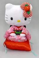 Hello Kitty (Pink Kimono / Red Zabuton) Japanese Doll (Plush toy) "Hello Kitty"