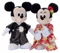 ミッキーマウス＆ミニーマウス(着物) ブライダルぬいぐるみ 「ディズニー」