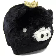 Peluche monocromo (negro) (con corona) "monocromo bu"