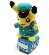 火车皮卡丘毛绒玩偶口袋妖怪中心限定