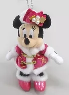 Minnie Mouse (Color of Christmas) Plush toy badge "Christmas Wish 2017" Tokyo DisneySea limited