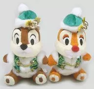 チップ＆デール(カラー・オブ・クリスマス) ぬいぐるみバッジセット 「クリスマス・ウィッシュ2017」 東京ディズニーシー限定