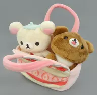 Rilakkuma & Chai Leuco Bear Totte Peluche Strawberry Party Theme "Rilakkuma" LOFT Limited