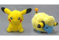 全2種セット ほっこりいやされ でっかいぬいぐるみ～ピカチュウ・メリープ～ 「ポケットモンスター サン＆ムーン」