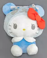 Hello Kitty (Blue) Dot Sailor BIG Plush toy "Hello Kitty"