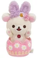 Rilakkuma : Un pequeño conejo en el campo de flores de Peluche "Rilakkuma", sólo disponible en la tienda Rilakkuma.