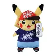 皮卡丘(皮卡丘塗鴉藝術家風格)Pokemon Center SHIBUYA Graffiti Art毛絨玩偶口袋妖怪中心限定