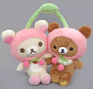 Co轻松熊&Chihua棕熊水果KAKAYOSHI用毛绒玩偶水果撒的轻松♪主题轻松熊商店限定