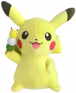 Pikachu (Dango) Pokémon Tea Party - Um grande brinquedo de pelúcia - Coleção Wagashi - "Pokémon"