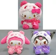 Set of 3 Types Momomoko Panda Plush toy - Girls - "Sanrio Character Choles"