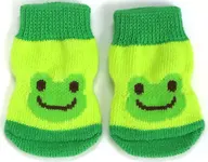 ピクルス 靴下(フェイスGREEN) ビーンドール用コスチューム 「pickles the frog-かえるのピクルス-」