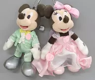 Mickey & minnie (Wedding / Color Dress) Plush toy Badge Set "Disney"