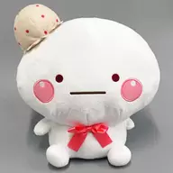 しろまる(B/ストロベリー) アイスBIGぬいぐるみ 「しろまる」
