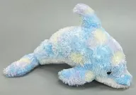Dolphin (Blue) Fluffy Plush toy (S) Okinawa Churaumi Aquarium only