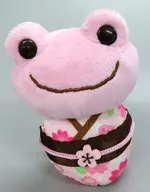 Pickle (cherry blossom) Himedaruma palm size (Mascot Plush toy) "Pickles the Frog"