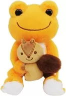 Pickles (laranja) com amêndoas em Bicho de pelúcia "pickles o sapo - pickles de rã"