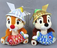 Chip & Dale (Tango no Sekku 2022) Empalhado Emblema Set "Disney" tóquio Disney Resort Limited
