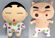 全2種セット パジャマパーティーでっかいぬいぐるみ～白いパジャマだゾ～ 「クレヨンしんちゃん」