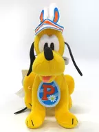 "ヒッピティ Piti Easter 2016" Peluche Badge Pluto (Disney Hoi, Spring Time) Limited to Tokyo Disneyland