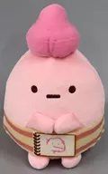 "Sumikogurashi", a Plush toy transformed into a pink crayon.